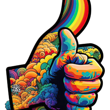 Psychedelic Double Thumbs Up